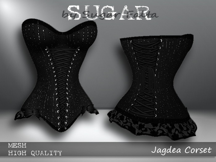 SUGAR Jagdea Corset SPARKLED NOIR Boxed
