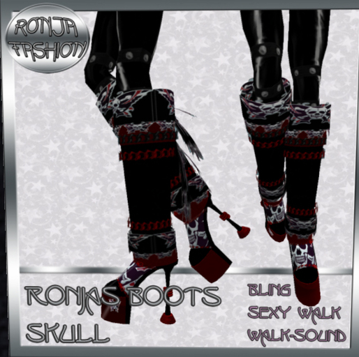 RONJAS Skull Boots 