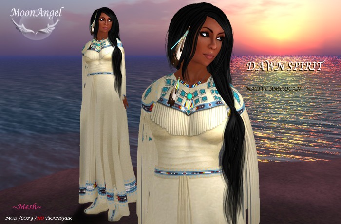 MA* Dawn Spirit Native American Dress -  DEMO