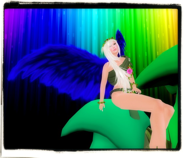 Ed-Wings Blue Feathers