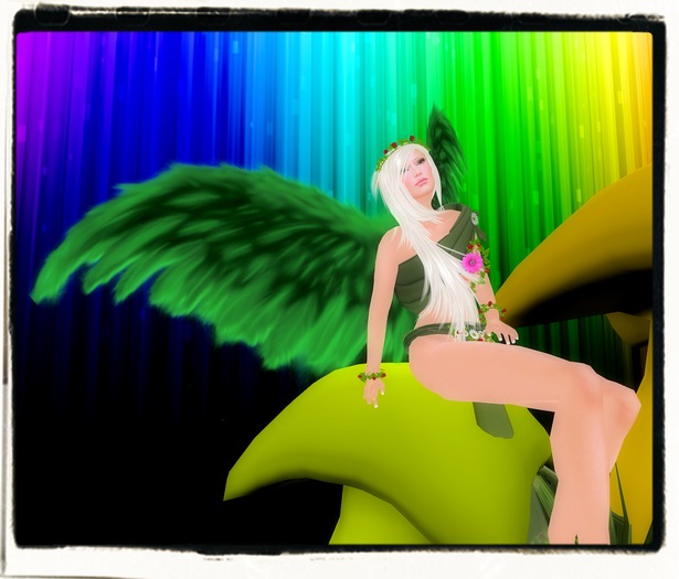 Ed-Wings Green Feathers