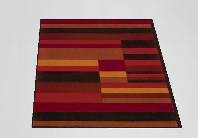 Rug with different textures