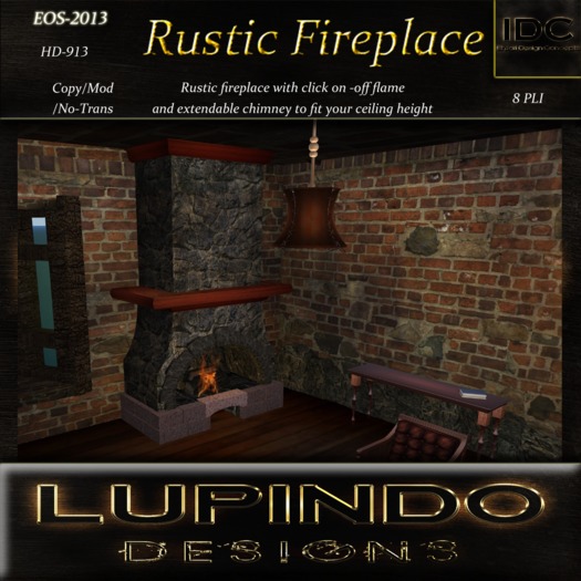 ..::IDC::.. ..::LD::.. Rustic Fireplace [BOXED]