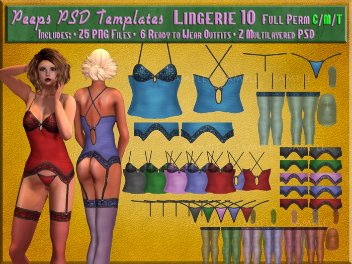 Peeps PSD Templates Lingerie 10