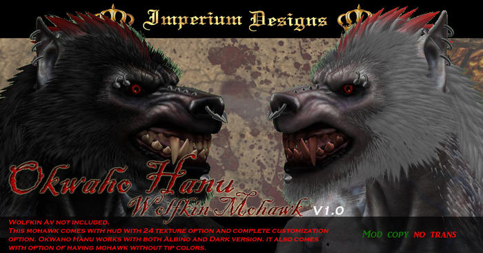 Okwaho Hanu (wolfkin Mohawk) v1.0