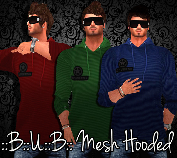 ::B::U:::B:: Mesh hooded pack