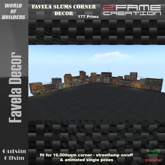 Outsim Favela Slums Corner Decor Salebox - offsim - 2FAME - WoB