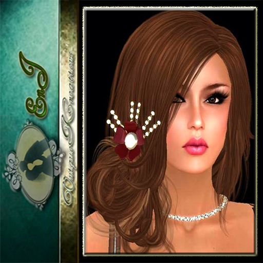 flower gem stone red