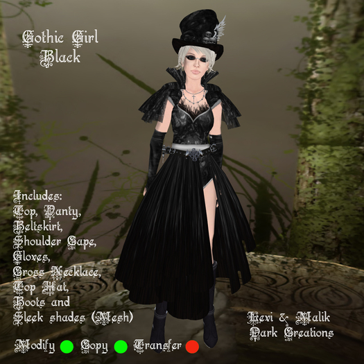 Gothic Girl Black