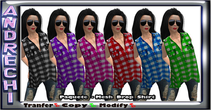 "=AnDreChi="  Mesh Drop Shirt -PAQUETE-