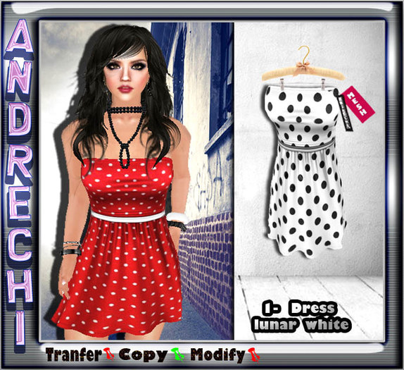 "=AnDreChi=" _ Mesh lunar white Dress