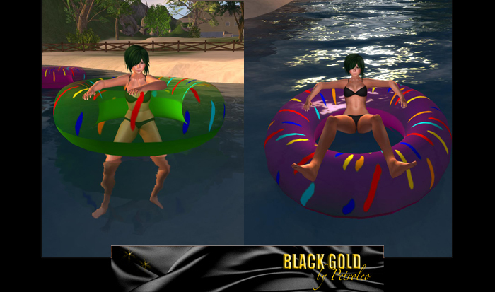 Fullperm, schwimmt auf Donut Posen Set 2