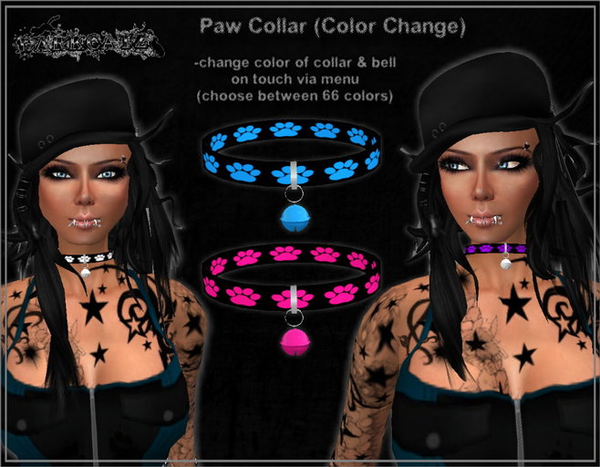 ::DarKCatZ:: Paw Collar (Color Change)