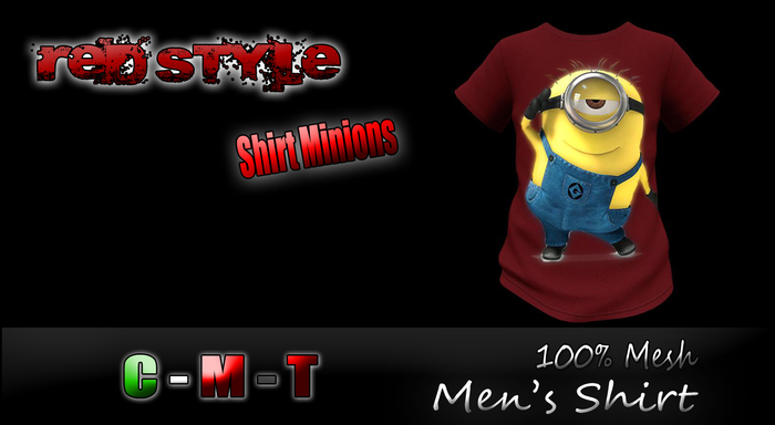 :{Red Style}: Men's Shirt Minions