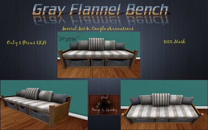 PH&G - Gray Flannel Bench (Boxed)