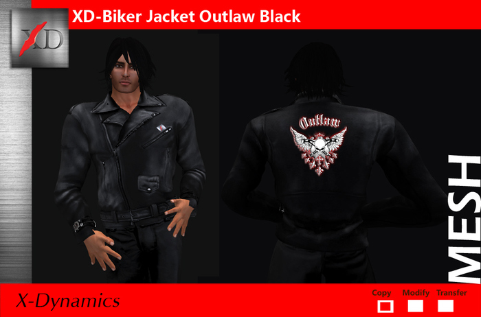 XD Biker Jacket -Outlaw-Black 1.2