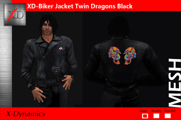 XD Biker Jacket -Dark Evil-Black 1.1