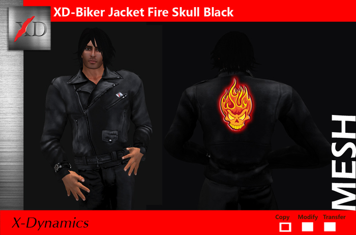 XD Biker Jacket -Dark Evil-Black 1.1