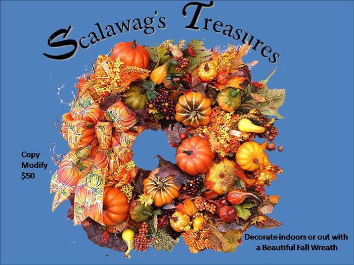 AUTUMN PUMPKINS WREATH