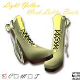 Full mesh light yellow boots