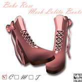 Full Mesh Babe Rose Pink Red Boots