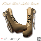 Full Mesh Khaki Light Brown Boots