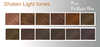 Shaten light tones hair line