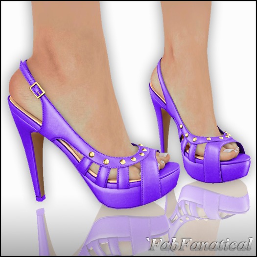 `FabFanatical  ~Mesh Sandals Purple