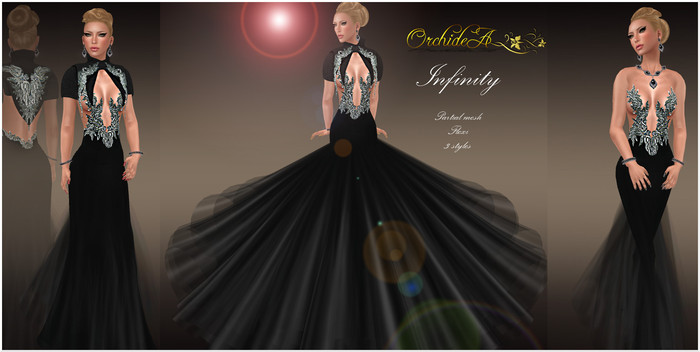 ** Orchidea**  INFINITY black silver