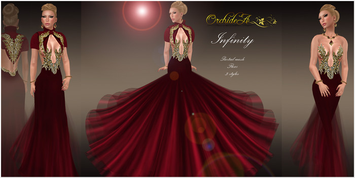 ** Orchidea**  INFINITY red deep gold