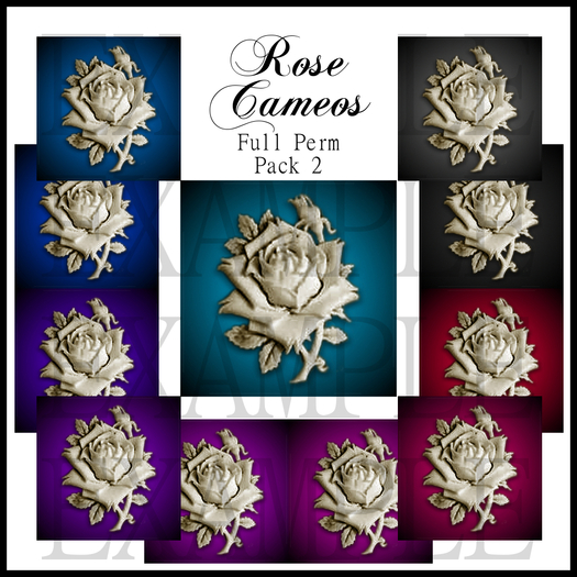 Eternal Creativity ~ Rose Cameos Pack 1