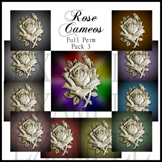 Eternal Creativity ~ Rose Cameos Pack 1