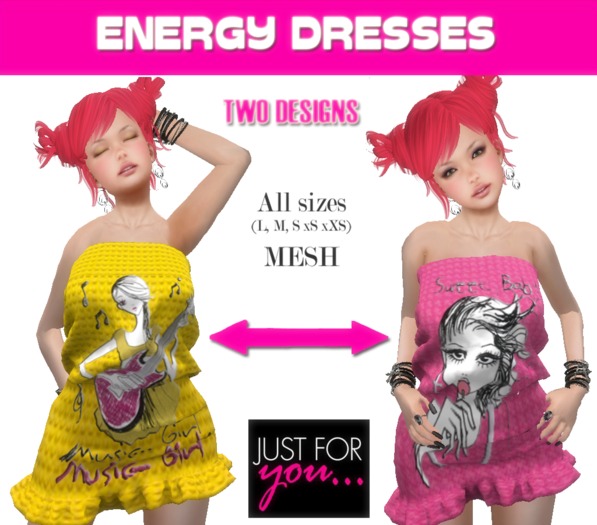 ENERGY DRESSES /  Music Girl & Sweet Baby / JUST FOR YOU