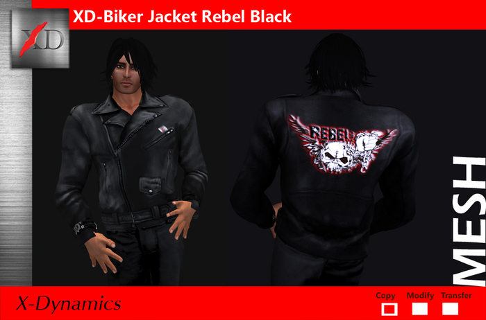 XD Biker Jacket -Dark Evil-Black 1.1
