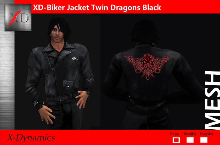 XD Biker Jacket -Dark Evil-Black 1.1