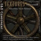 [IVH008] 10 Heavy Rusted Steel Pipe / Valve Handle Textures from E&D ENGINEERING