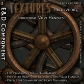 [IVH005] 10 Heavy Rusted Steel Pipe / Valve Handle Textures from E&D ENGINEERING