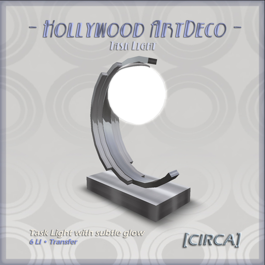 [CIRCA] - "Hollywood ArtDeco" - Task Light