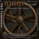 [IVH006] 10 Heavy Rusted Steel Pipe / Valve Handle Textures from E&D ENGINEERING