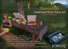 [CIRCA] - "SunnySide" Picnic Table Set