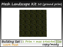 Mesh Landscape kit 10 (ground prim)max 64x64m=1 Prim copy-mody