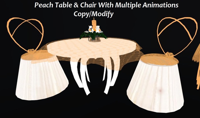 Heart Wedding Table Yellow Boxed *CHB*