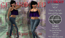 NETTA - *mesh* Frilled Dress - Turquoise
