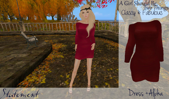 Cold Shoulder Dress (Red)