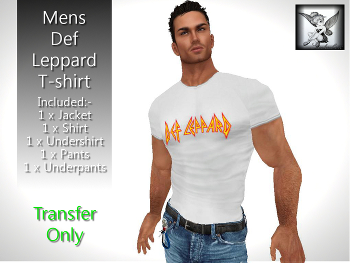 ~TB~ Def Leppard T-Shirts Non Mesh for Men