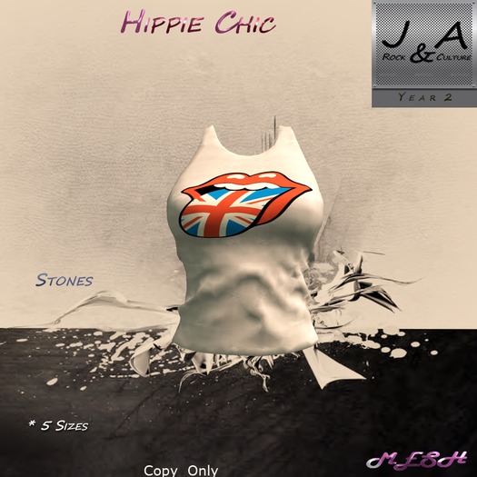 Tee Hippie Chic Stones