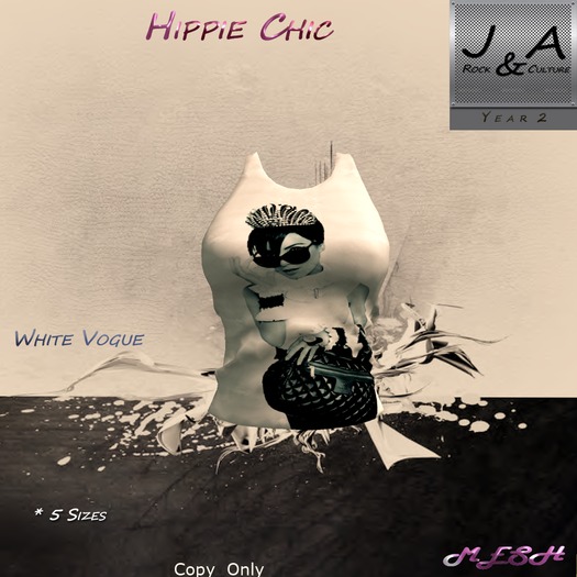 Tee Hippie Chic White Vogue