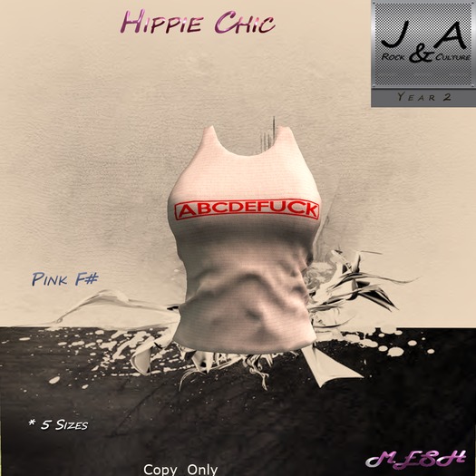 Tee Hippie Chic Pink F#