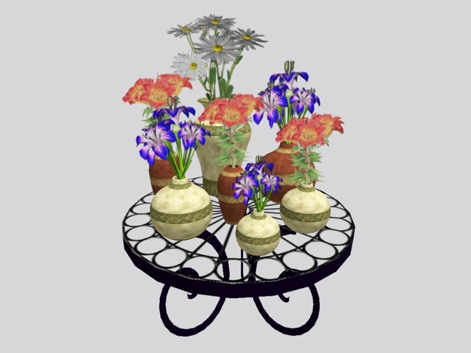Lovely Table Of Flowers By Luna Bliss