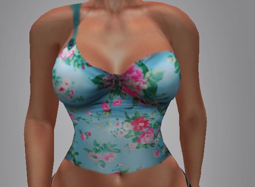 Top handle with flowers